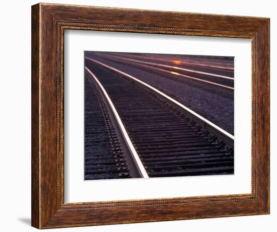 Railroad Tracks-Mitch Diamond-Framed Photographic Print