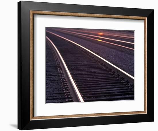 Railroad Tracks-Mitch Diamond-Framed Photographic Print