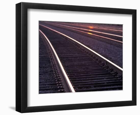 Railroad Tracks-Mitch Diamond-Framed Photographic Print