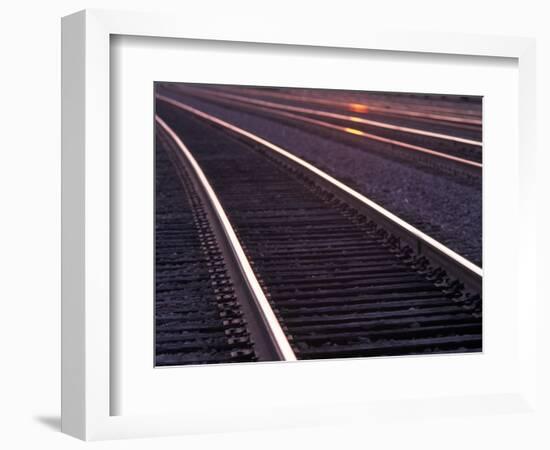 Railroad Tracks-Mitch Diamond-Framed Photographic Print