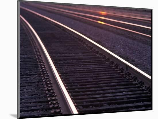 Railroad Tracks-Mitch Diamond-Mounted Photographic Print