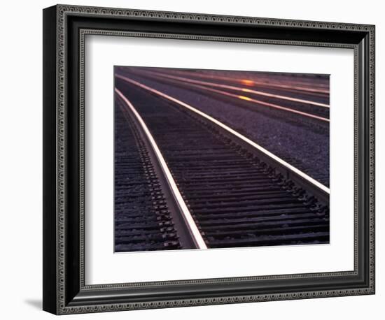 Railroad Tracks-Mitch Diamond-Framed Photographic Print