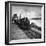 Railroad Train Following Tracks Beside Panama Canal-Thomas D^ Mcavoy-Framed Photographic Print