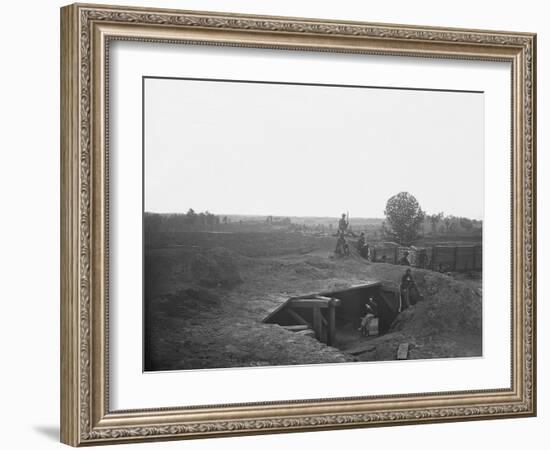 Railroad Two Miles Southwest of Atlanta During American Civil War-Stocktrek Images-Framed Photographic Print