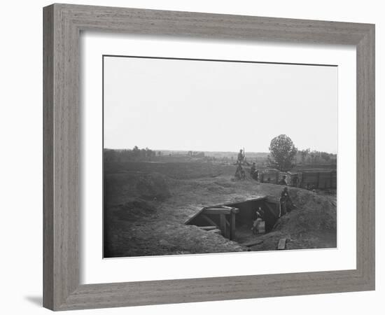 Railroad Two Miles Southwest of Atlanta During American Civil War-Stocktrek Images-Framed Photographic Print