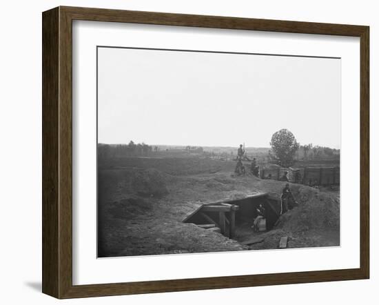 Railroad Two Miles Southwest of Atlanta During American Civil War-Stocktrek Images-Framed Photographic Print