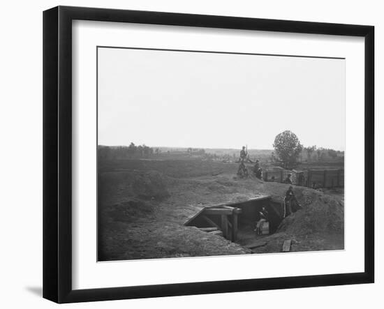 Railroad Two Miles Southwest of Atlanta During American Civil War-Stocktrek Images-Framed Photographic Print