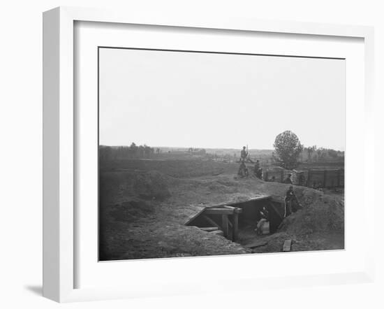 Railroad Two Miles Southwest of Atlanta During American Civil War-Stocktrek Images-Framed Photographic Print