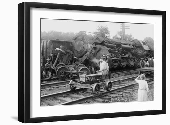 Railroad Wreck-null-Framed Art Print