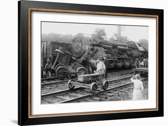 Railroad Wreck-null-Framed Art Print