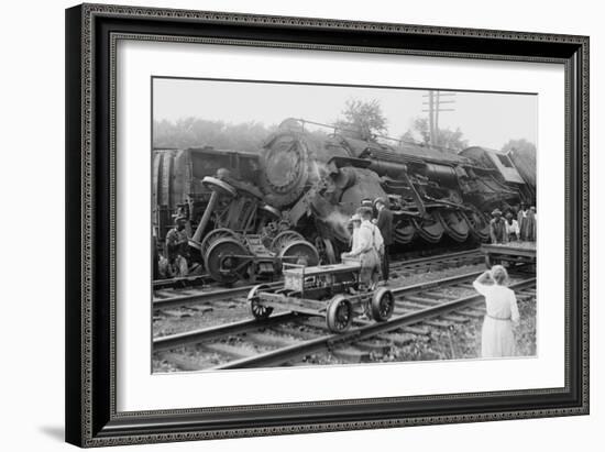 Railroad Wreck-null-Framed Art Print