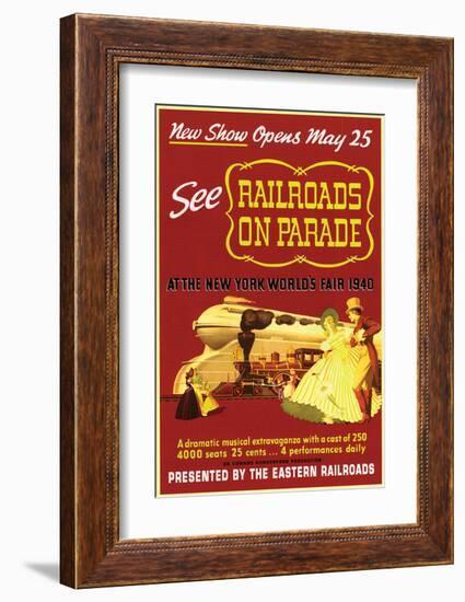 Railroads on Parade-null-Framed Art Print