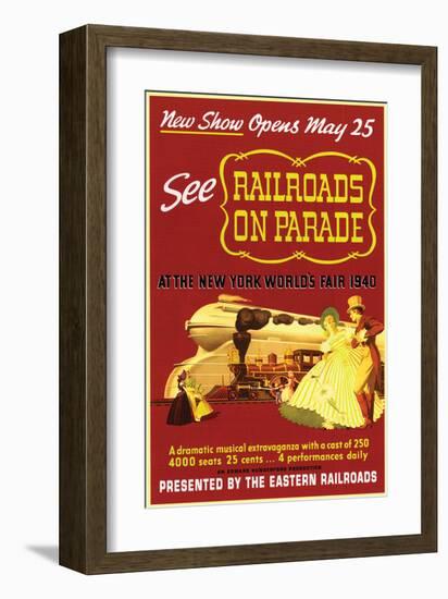 Railroads on Parade-null-Framed Art Print