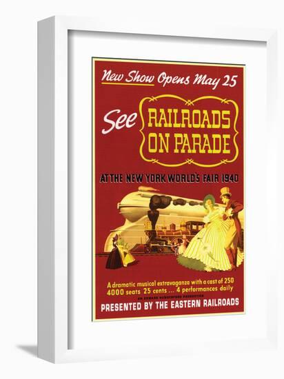 Railroads on Parade-null-Framed Art Print