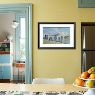 Railway Bridge At Argenteuil 1873 Giclee Print Claude Monet Art Com