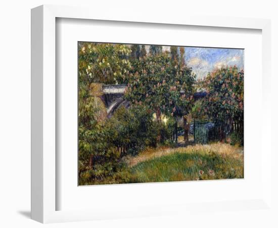 Railway Bridge at Chatou, 1881-Pierre-Auguste Renoir-Framed Giclee Print
