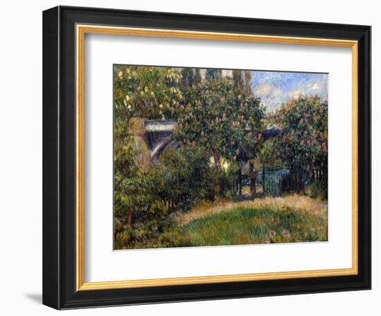 Railway Bridge at Chatou, 1881-Pierre-Auguste Renoir-Framed Giclee Print