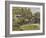 Railway Bridge at Chatou (Yvelines) or Chestnut Rose-Pierre-Auguste Renoir-Framed Giclee Print