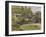 Railway Bridge at Chatou (Yvelines) or Chestnut Rose-Pierre-Auguste Renoir-Framed Giclee Print