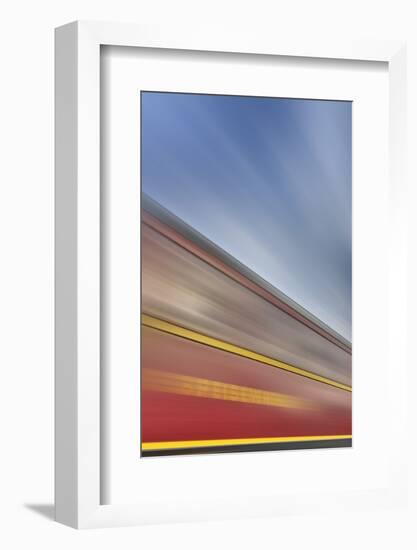 Railway Car, Lettering, Dining Car, Heaven, Sky, Blur-Harald Schšn-Framed Photographic Print