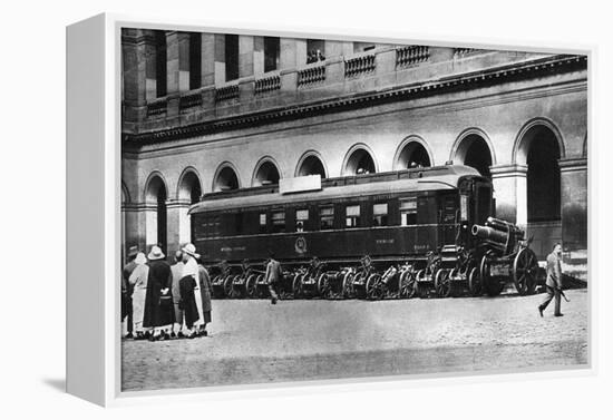 Railway Carriage in Which the Armistice Ending World War I Was Signed, C1918-null-Framed Premier Image Canvas