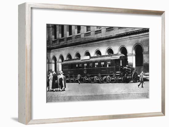 Railway Carriage in Which the Armistice Ending World War I Was Signed, C1918-null-Framed Giclee Print