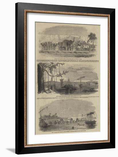 Railway from Calcutta to Delhi-null-Framed Giclee Print