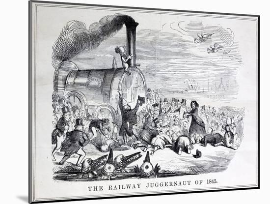 Railway Mania Cartoon 0F 1845-null-Mounted Giclee Print