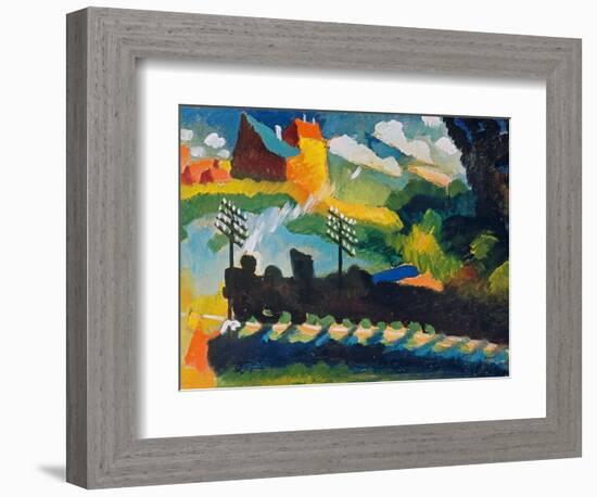 Railway Near Murnau, 1909-null-Framed Giclee Print