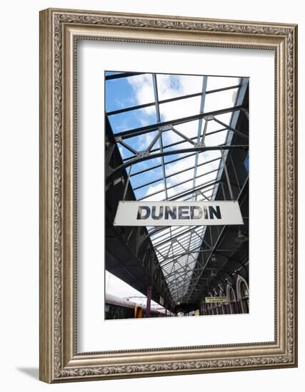 Railway Platform, Dunedin Railway Station, Dunedin, Otago, South Island, New Zealand-null-Framed Photographic Print