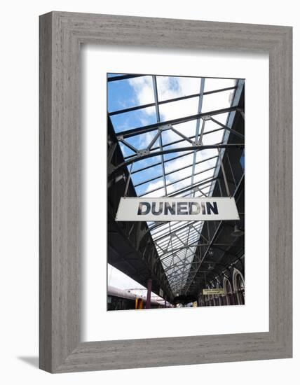 Railway Platform, Dunedin Railway Station, Dunedin, Otago, South Island, New Zealand-null-Framed Photographic Print