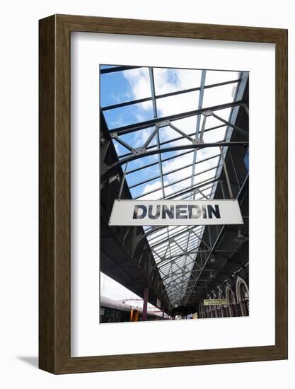 Railway Platform, Dunedin Railway Station, Dunedin, Otago, South Island, New Zealand-null-Framed Photographic Print