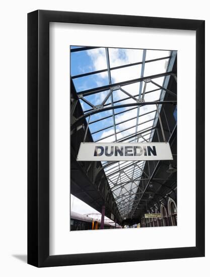 Railway Platform, Dunedin Railway Station, Dunedin, Otago, South Island, New Zealand-null-Framed Photographic Print