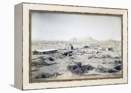 Railway Station at Dogali, Eritrea, Italian Colonialism in East Africa-null-Framed Premier Image Canvas