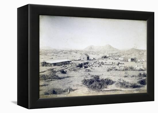 Railway Station at Dogali, Eritrea, Italian Colonialism in East Africa-null-Framed Premier Image Canvas