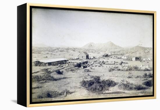 Railway Station at Dogali, Eritrea, Italian Colonialism in East Africa-null-Framed Premier Image Canvas