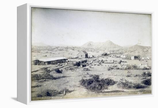 Railway Station at Dogali, Eritrea, Italian Colonialism in East Africa-null-Framed Premier Image Canvas