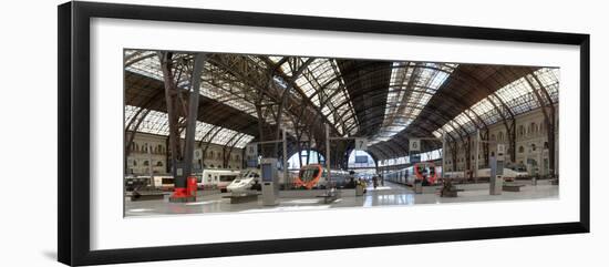 Railway station, Barcelone-Franca, Barcelona, Catalonia, Spain-null-Framed Photographic Print