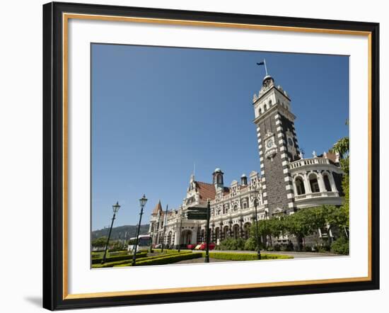 Railway Station, Dunedin, Otago, South Island, New Zealand, Pacific-Michael Snell-Framed Photographic Print