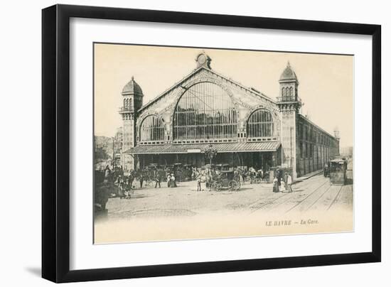 Railway Station in Le Havre, France-null-Framed Art Print