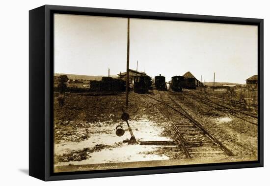 Railway Station of Abdel Kader, Eritrea, Italian Colonialism in East Africa-null-Framed Premier Image Canvas