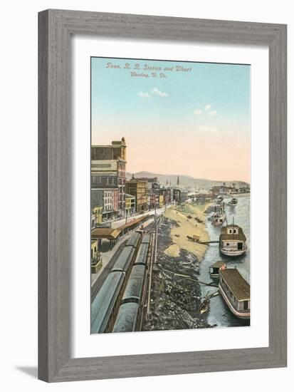 Railway Station, Wheeling, West Virginia-null-Framed Art Print