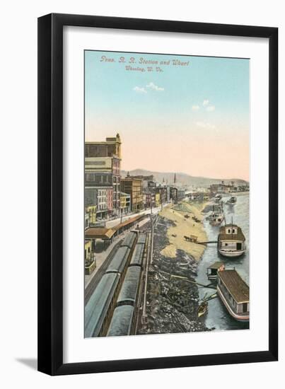 Railway Station, Wheeling, West Virginia-null-Framed Art Print