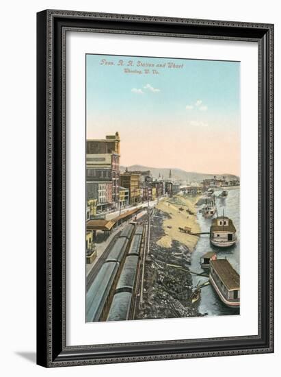 Railway Station, Wheeling, West Virginia-null-Framed Art Print