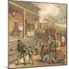 Railway Station-English School-Mounted Giclee Print