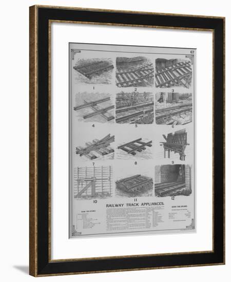 Railway Track Appliances-null-Framed Giclee Print
