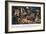 Railway Track Laying by Night-Terence Cuneo-Framed Giclee Print