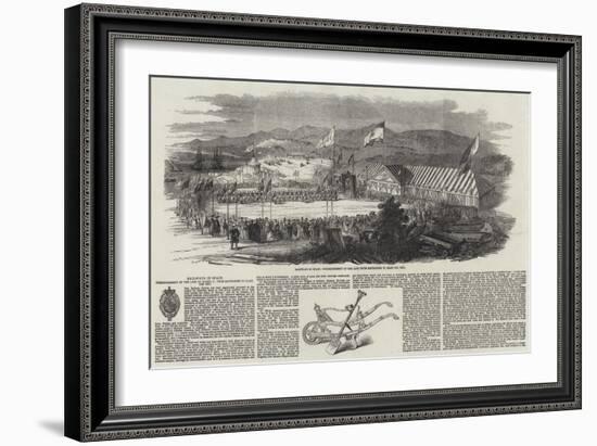 Railways in Spain, Commencement of Line of Isabel Ii, from Santander to Alar Del Rey-null-Framed Giclee Print