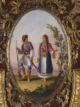 Medallion with Scene Depicting Traditional Dress from Campania, Italy-Raimondo Compagnini-Giclee Print