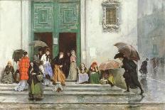 Coming Out of Church, before 1875-Raimundo de Madrazo Y Garetta-Framed Giclee Print